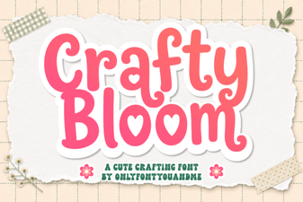 Crafty Bloom Font: Elegant Typography for Creative Projects