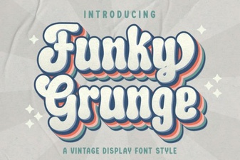 Funky Grunge Fonts for Bold Designs