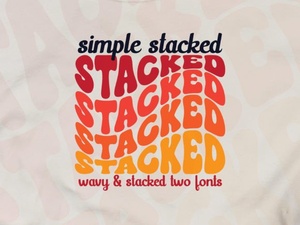 Simple Stacked Font Design Projects & Creative Ideas