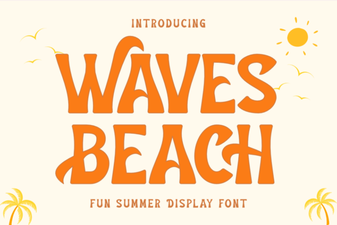 Waves Beach Font: Creative Designs & Typography Ideas
